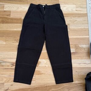 Everlane Utility Barrel Pants, black, size 2